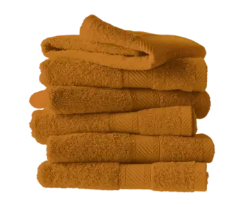 De Witte Lietaer Guest towels Helene Copper 30 x 50 cm 6 pieces