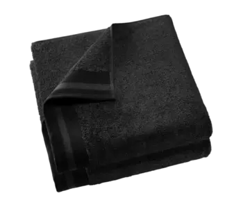 De Witte Lietaer Torchons de cuisine Contessa noirs, lot de 2, 60 x 60 cm, 100 % coton