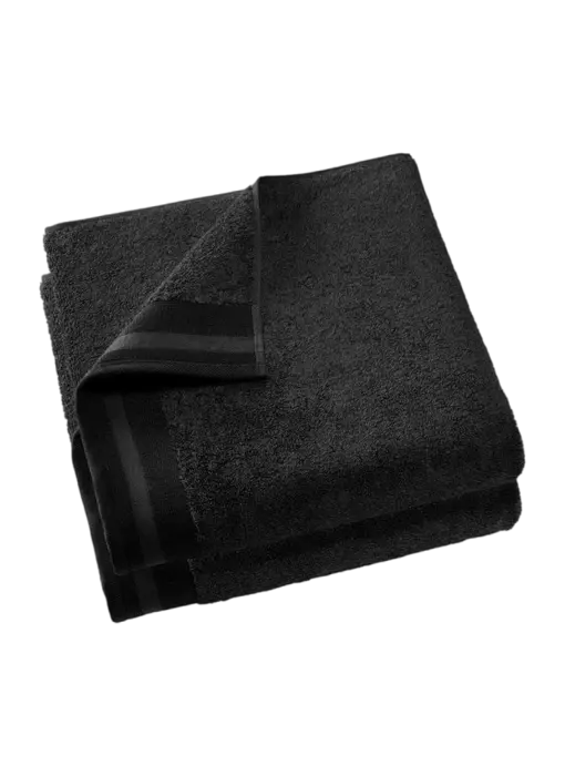 De Witte Lietaer Keuken handdoek Contessa Black Set 2 stuks 60 x 60 cm Katoen