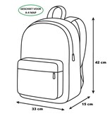 Pembe Rucksack – 42 x 33 x 14 cm – Polyester