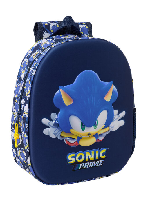 Sonic Sac à dos 3D City - 33 x 27 x 10 cm - Polyester
