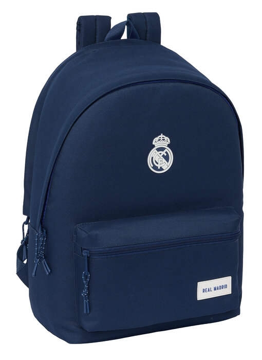 Real Madrid Sac à dos pour ordinateur portable 15,6" + port USB, 44 x 31 x 18 cm, polyester