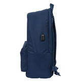 Real Madrid Backpack 15.6" LAPTOP+USB - 44 x 31 x 18 cm - Polyester