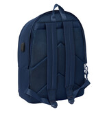 Real Madrid Sac à dos pour ordinateur portable 15,6" + port USB - 44 x 31 x 18 cm - Polyester