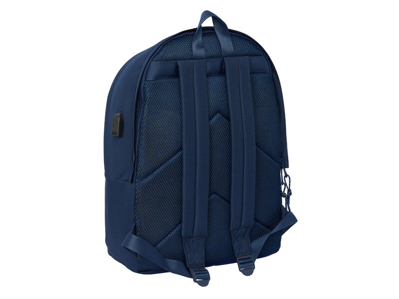 Real Madrid Backpack 15.6" LAPTOP+USB - 44 x 31 x 18 cm - Polyester