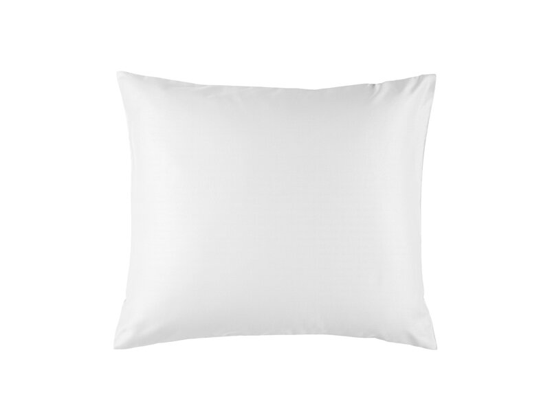 De Witte Lietaer Taie d'oreiller Olivia blanche - 60 x 70 cm - Blanc - Satin de coton