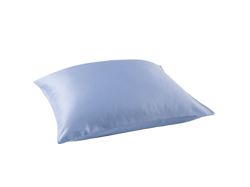 De Witte Lietaer Taie d'oreiller Olivia Serenity - 60 x 70 cm - Bleue - Satin de coton