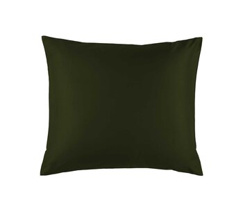 De Witte Lietaer Taie d'oreiller Olivia kaki 60 x 70 cm en satin de coton