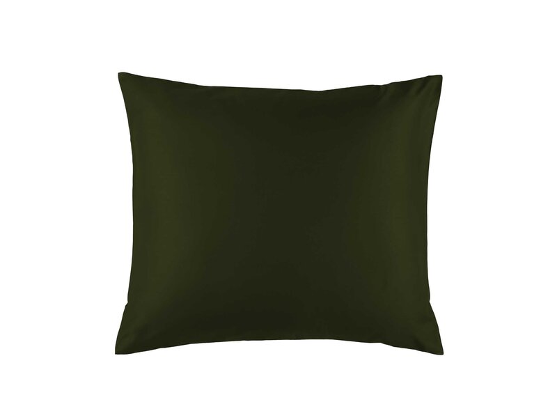 De Witte Lietaer Olivia Khaki Kissenbezug - 60 x 70 cm - Grün - Baumwollsatin