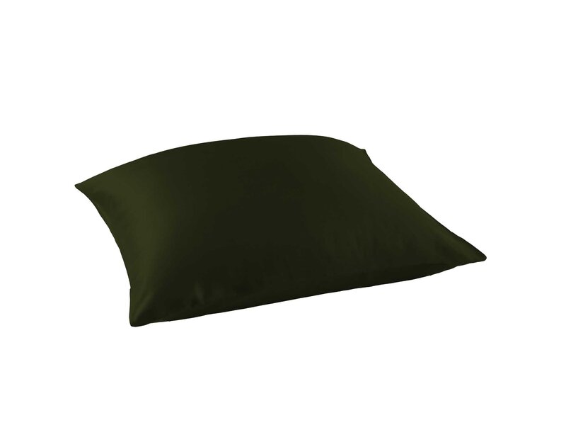 De Witte Lietaer Olivia Khaki Pillowcase - 60 x 70 cm - Green - Cotton Satin
