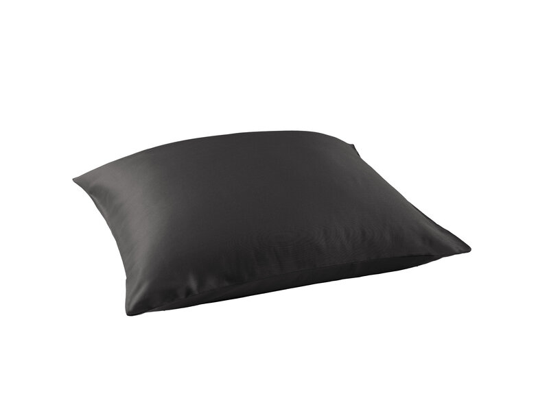 De Witte Lietaer Olivia Ebony Pillowcase - 60 x 70 cm - Black - Cotton Satin