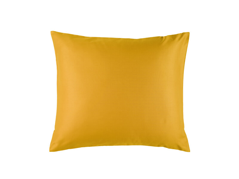 De Witte Lietaer Taie d'oreiller Olivia jaune doré - 60 x 70 cm - Jaune - Satin de coton