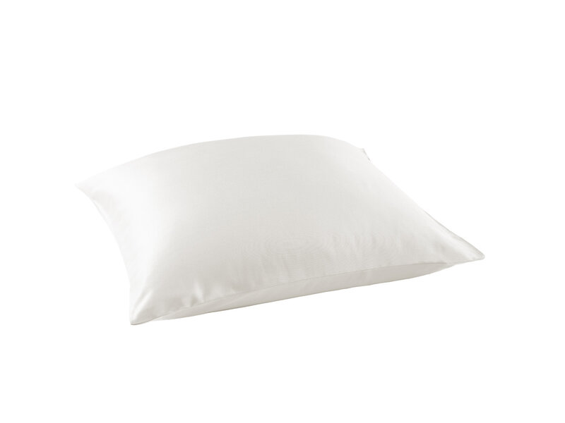 De Witte Lietaer Taie d'oreiller Olivia blanc cassé - 60 x 70 cm - Blanc - Satin de coton