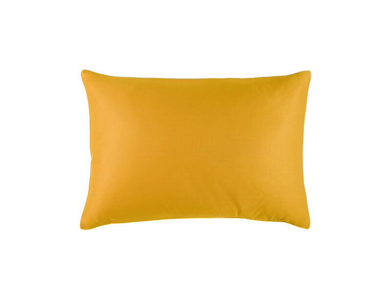 De Witte Lietaer Kussensloop Golden Yellow - 50 x 70 cm - Geel - Katoen Satijn