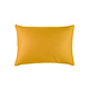 Taie d'oreiller jaune doré 50 x 70 cm en satin de coton
