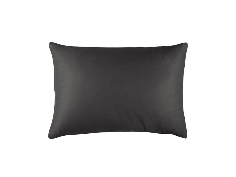 De Witte Lietaer Olivia Ebony Kissenbezug - 50 x 70 cm - Schwarz - Baumwollsatin