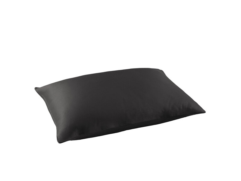 De Witte Lietaer Taie d'oreiller Olivia Ebony - 50 x 70 cm - Noir - Satin de coton