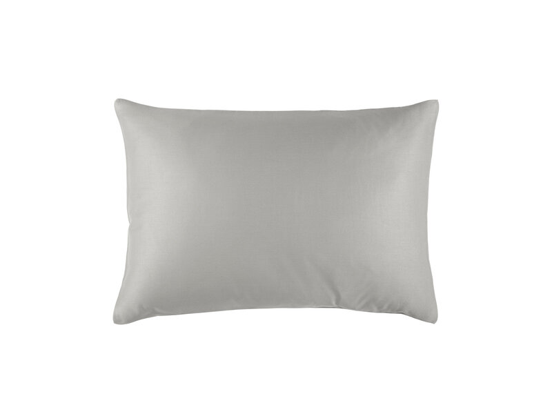 De Witte Lietaer Taie d'oreiller Olivia Dove - 50 x 70 cm - Grise - Satin de coton