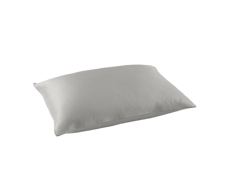 De Witte Lietaer Taie d'oreiller Olivia Dove - 50 x 70 cm - Grise - Satin de coton