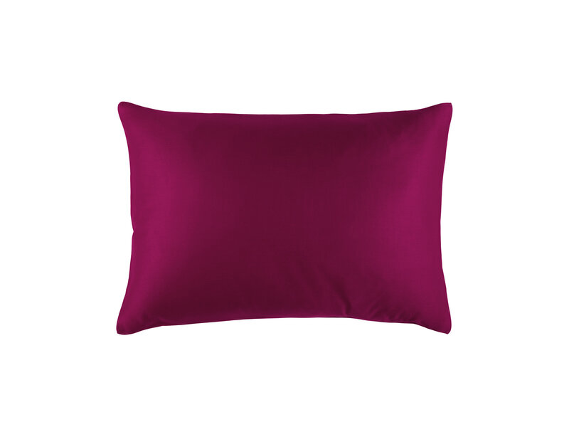 De Witte Lietaer Taie d'oreiller Olivia Beet Red - 50 x 70 cm - Rouge - Satin de coton