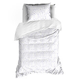 De Witte Lietaer Housse de couette Lilia Porcelaine - 140 x 200/220 + 60 x 70 cm - Percale de coton