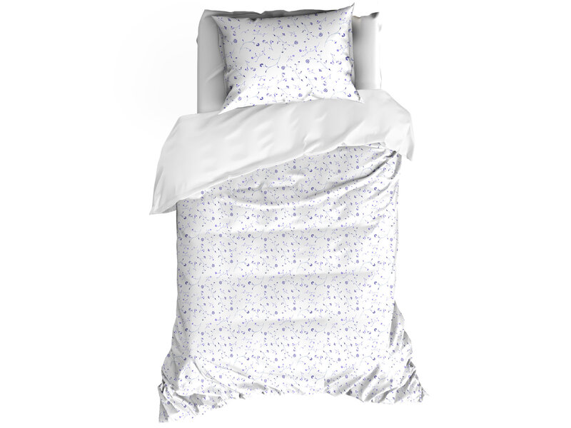 De Witte Lietaer Bettbezug Lilia Porcelain - 140 x 200/220 + 60 x 70 cm - Baumwollperkal