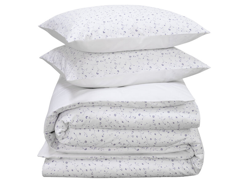 De Witte Lietaer Bettbezug Lilia Porcelain - 260 x 240 + (2x) 60 x 70 cm - Baumwollperkal