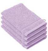 De Witte Lietaer Washandjes Stephanie - Lila - 15 x 21 cm - set 4 stuks - Katoen
