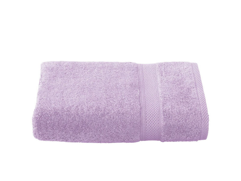 De Witte Lietaer Badhanddoek Stephanie - Set 2 stuks - 70 x 140 cm - Lila - Katoen