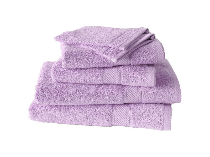 De Witte Lietaer Promo Pack Helene - 2 washcloths + 2 towels + 2 bath sheets - Lilac - Cotton