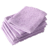 De Witte Lietaer Gants de toilette Hélène - 15 x 21 cm - Lot de 6 - Lilas - Coton
