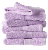 De Witte Lietaer Serviettes d'invités Helene Lilas - 30 x 50 cm - Lot de 6 - Coton