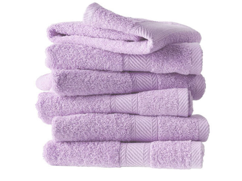 De Witte Lietaer Serviettes d'invités Helene Lilas - 30 x 50 cm - Lot de 6 - Coton