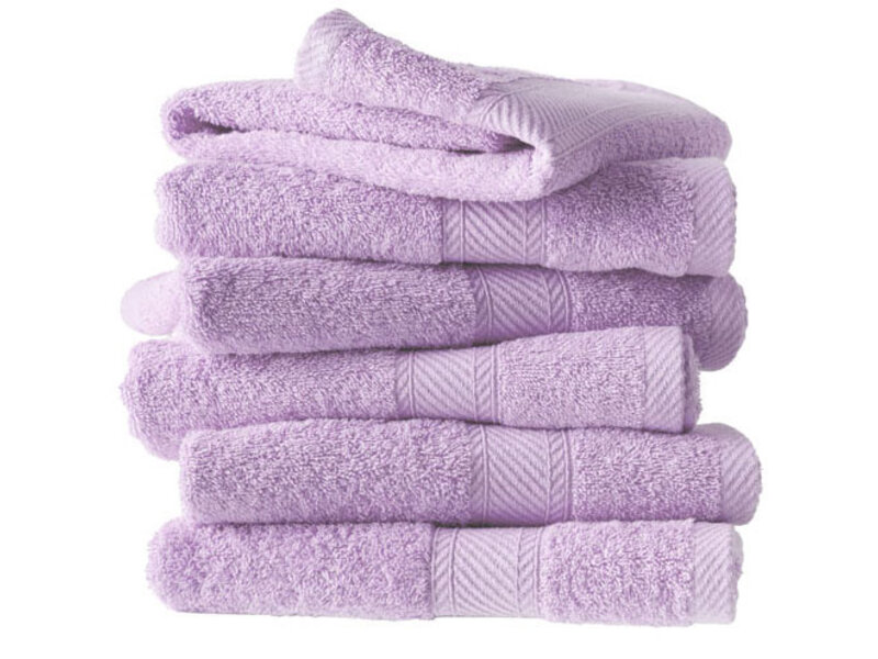 De Witte Lietaer Helene Lila Towels - 50 x 100 cm - 6 pieces - Cotton