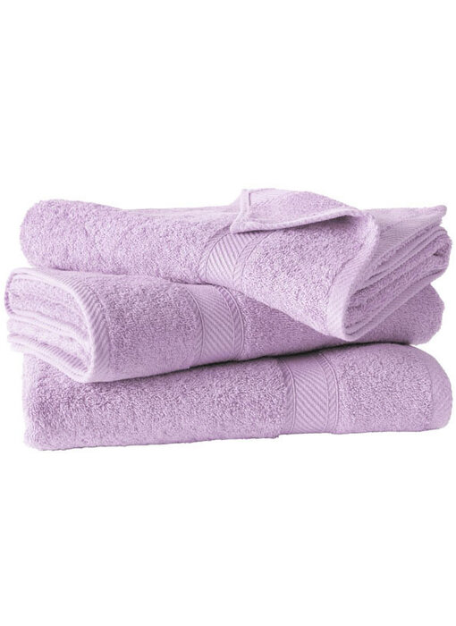 De Witte Lietaer Helene Fliederfarbenes Badetuch-Set, 3-teilig, 70 x 140 cm, Baumwolle