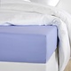 Olivia Sky Blue Fitted Sheet 90 x 200/220 Cotton Satin