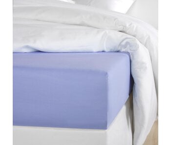 De Witte Lietaer Olivia Sky Blue Fitted Sheet 180 x 200/220 Cotton Satin