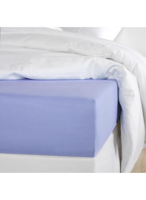 De Witte Lietaer Olivia Sky Blue Fitted Sheet 140 x 200/220 Cotton Satin
