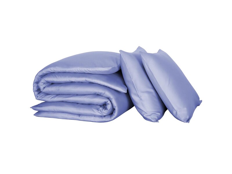 De Witte Lietaer Olivia Sky Blue Duvet Cover - 200 x 200 cm - Cotton Satin