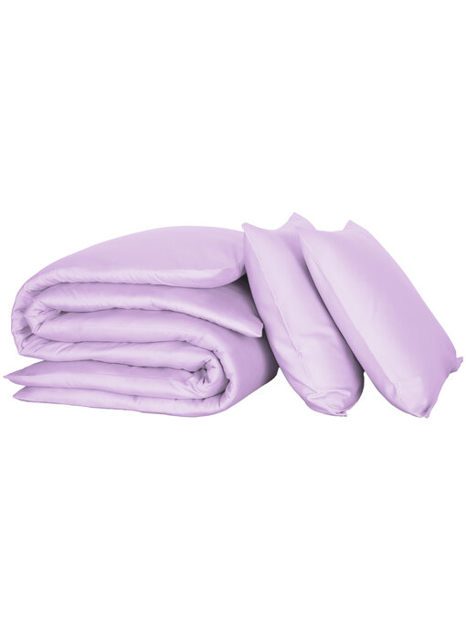 De Witte Lietaer Housse de couette Olivia Lilas 260 x 240 cm en satin de coton