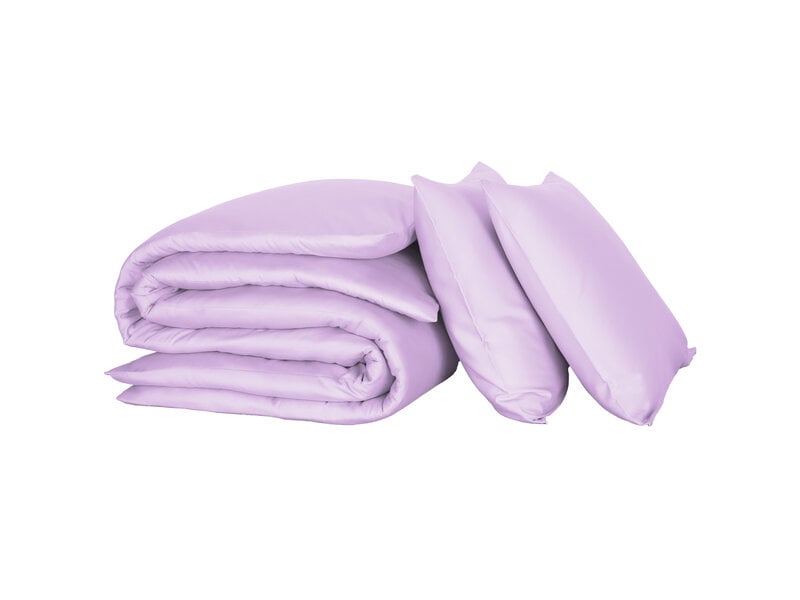 De Witte Lietaer Housse de couette Olivia - 260 x 240 cm - Lilas - Satin de coton