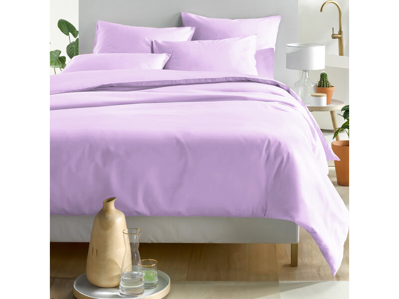 De Witte Lietaer Olivia Duvet Cover - 200 x 200 cm - Lilac - Cotton Satin