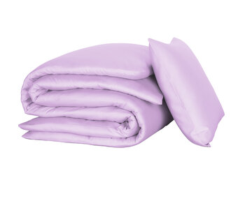 De Witte Lietaer Dekbedovertrek Olivia Lila 140 x 200/220 cm Katoen Satijn