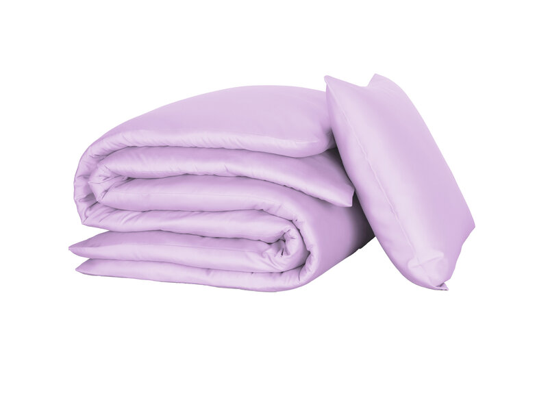 De Witte Lietaer Dekbedovertrek Olivia - 140 x 200/220 cm - Lila - Katoen Satijn