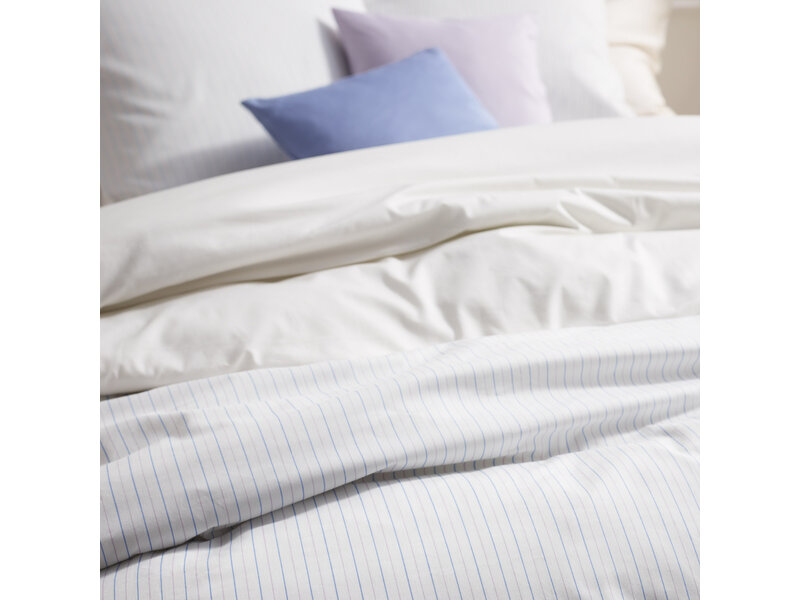 De Witte Lietaer Dekbedovertrek Lola Sky Blue - 140 x 200/220 + 60 x 70 cm - Katoen Percal