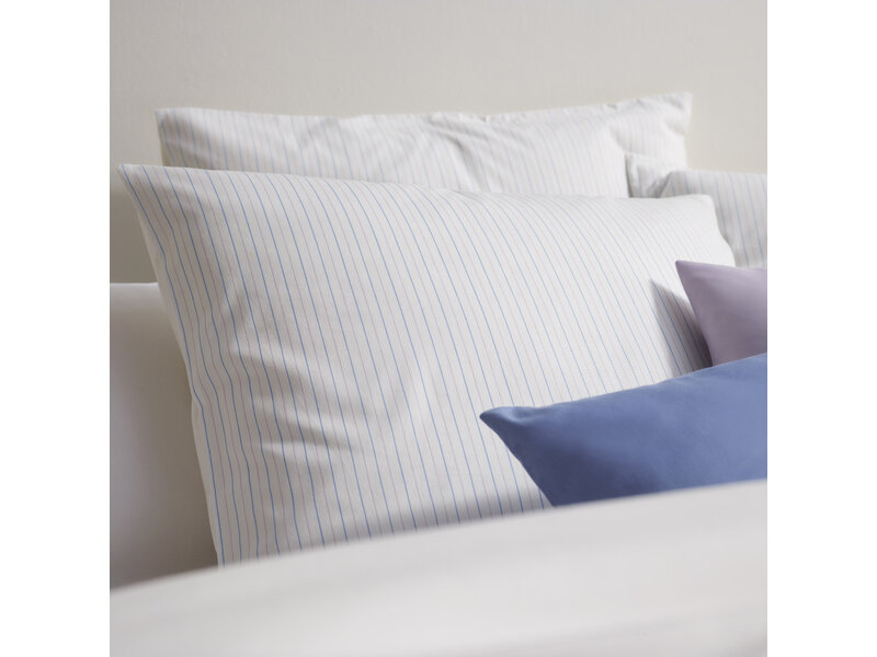 De Witte Lietaer Dekbedovertrek Lola Sky Blue - 200 x 200/220 + (2x) 60 x 70 cm - Katoen Percal