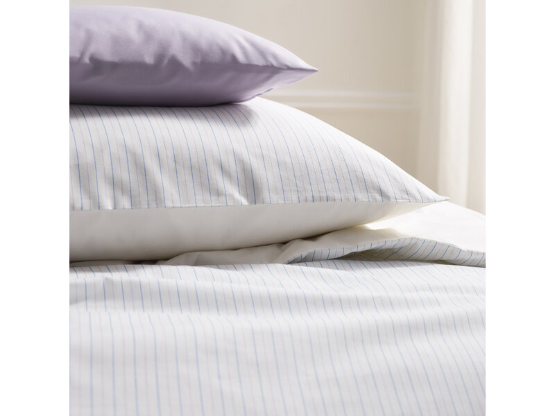 De Witte Lietaer Housse de couette Lola bleu ciel - 200 x 200/220 + (2x) 60 x 70 cm - Percale de coton