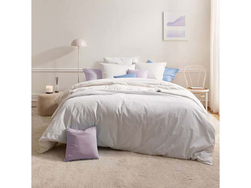 De Witte Lietaer Duvet Cover Lola Sky Blue - 240 x 220 + (2x) 60 x 70 cm - Cotton Percale