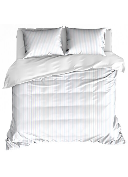 De Witte Lietaer Dekbedovertrek Lola Sky Blue 260 x 240 +  (2) 60 x 70 cm Katoen Percal