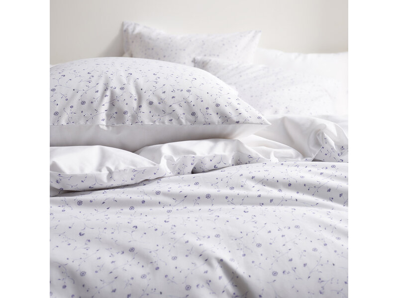 De Witte Lietaer Dekbedovertrek Lilia Porcelain - 260 x 240 + (2x) 60 x 70 cm - Katoen Percal